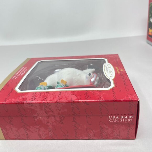 Hallmark Keepsake Ornament Cool Sport Coca-Cola Polar Bear 2001 Christmas Decor - Picture 3 of 8